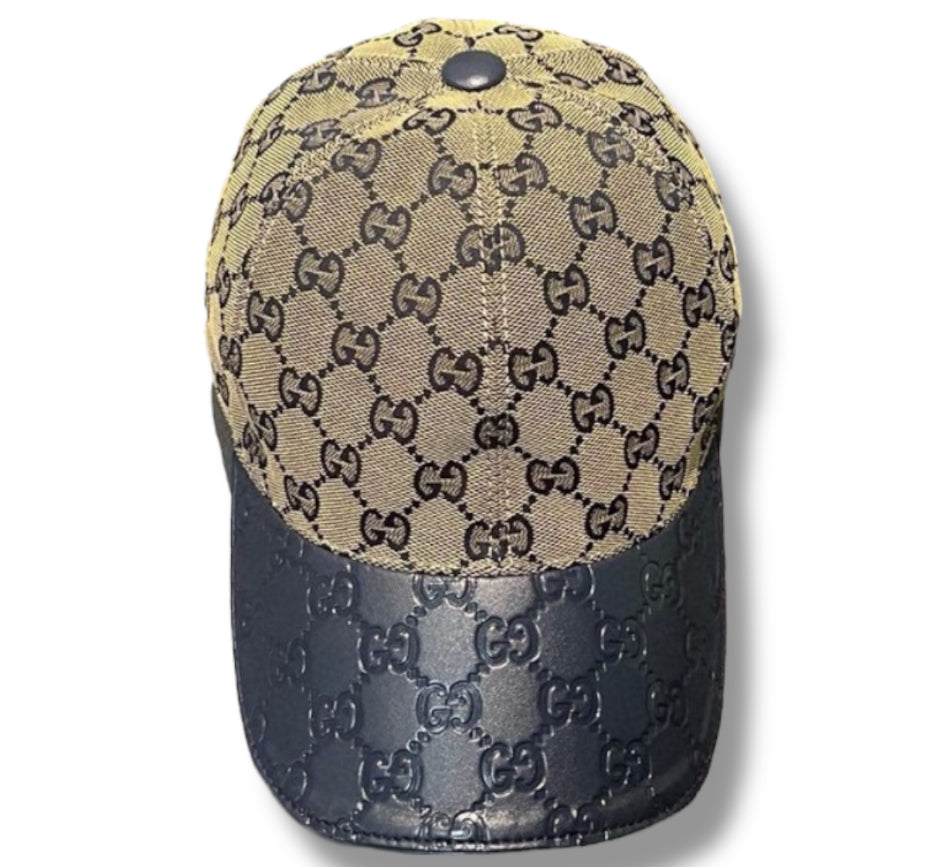 Blue Canvas Gucci Cap