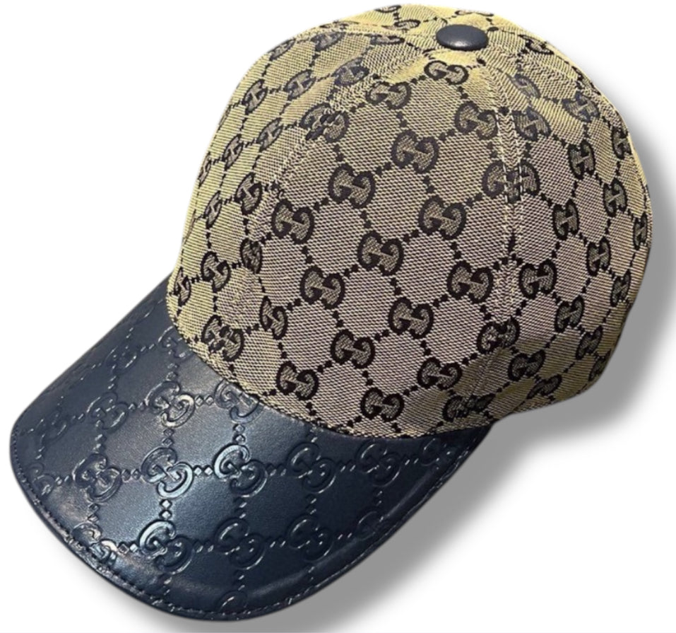 Blue Canvas Gucci Cap