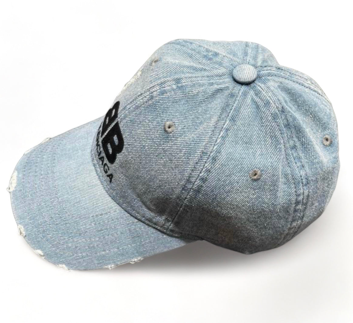 Balenciaga denim cap