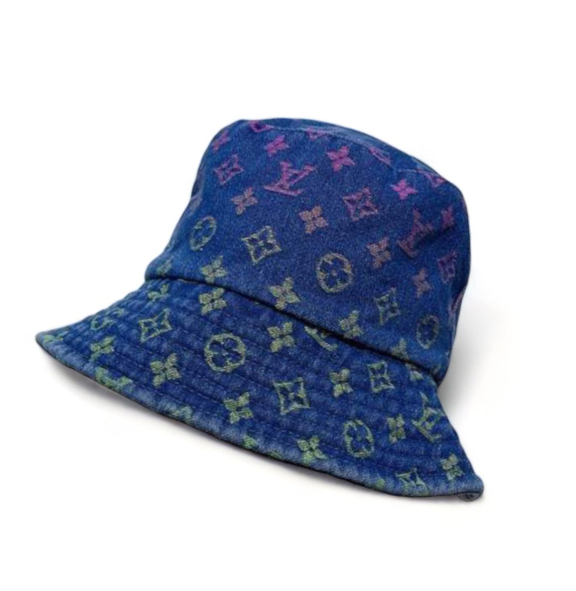 LV denim bucket hat