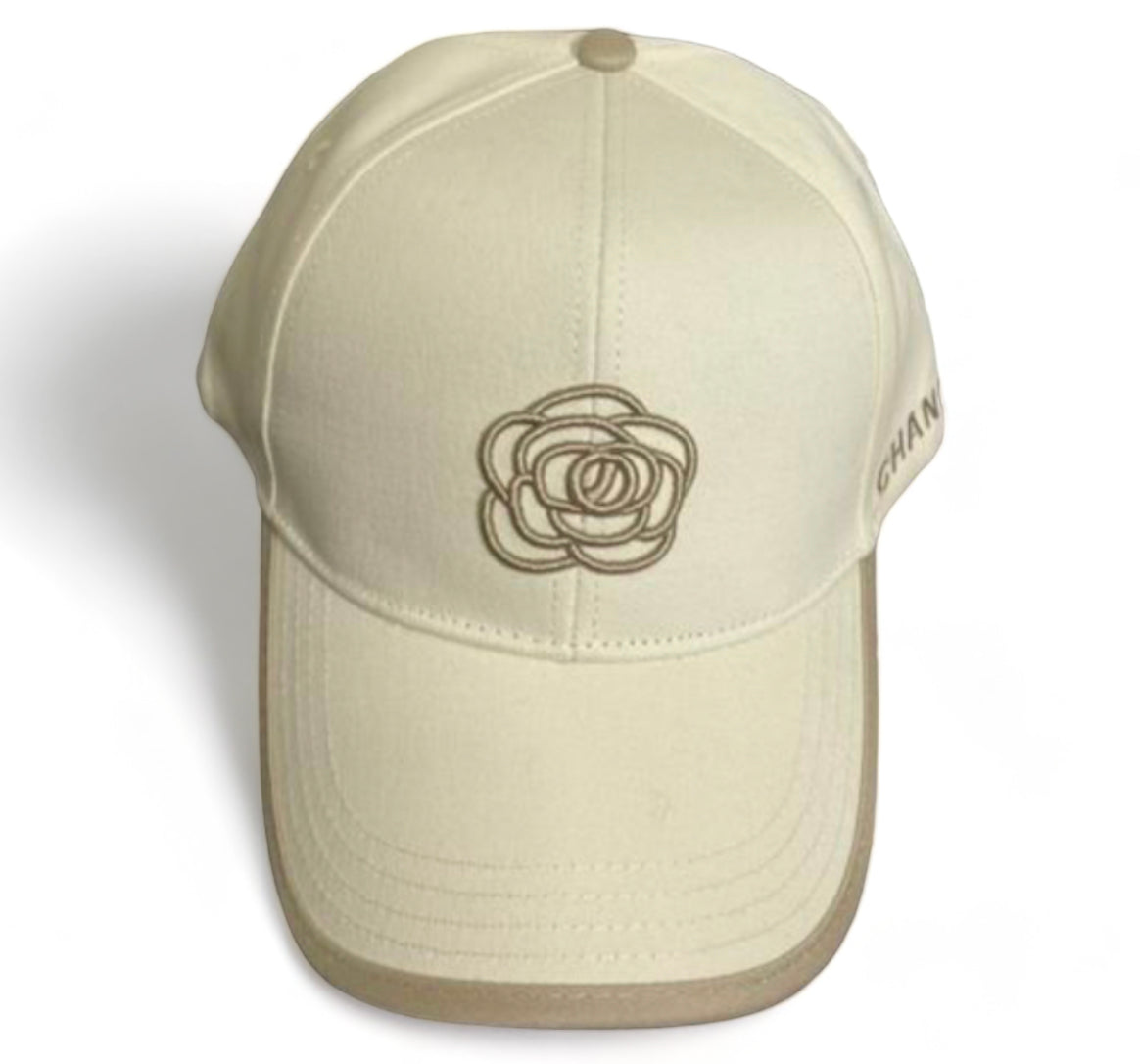 Chanel Flower Embroidered cap