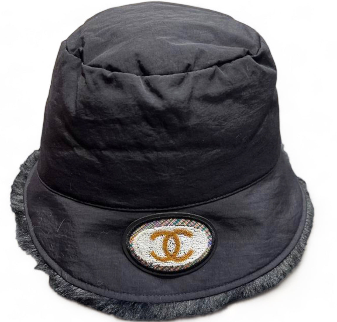 Chanel fur bucket hat