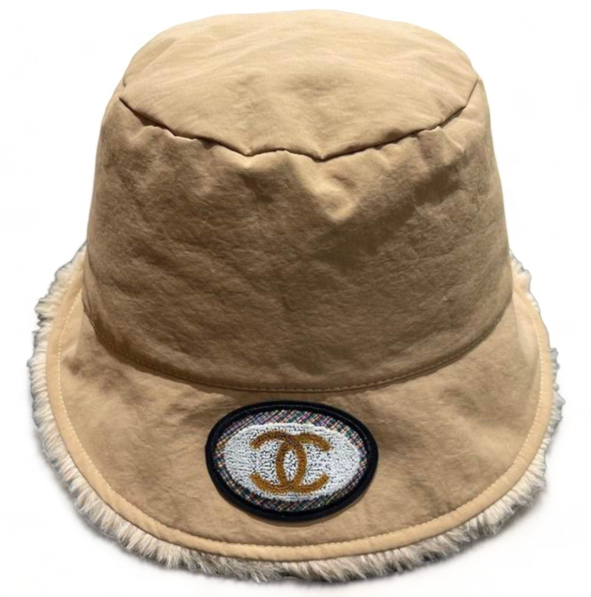 Chanel fur bucket hat